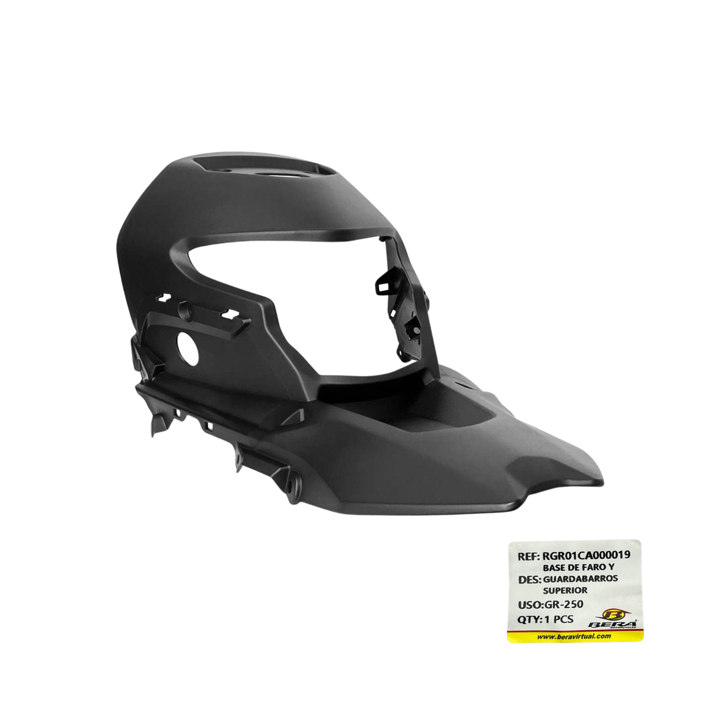 BASE DE FARO PRINCIPAL Y GUARDAFANGO SUPERIOR BERA GR250 ORIGINAL BERA