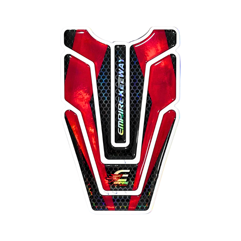 CALCOMANIA DE RESINA DECORATIVO TANQUE ROJO