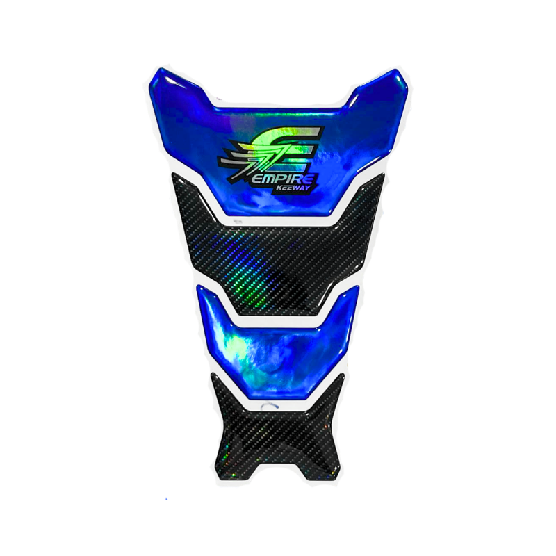 CALCOMANIA DE RESINA DECORATIVO TANQUE AZUL