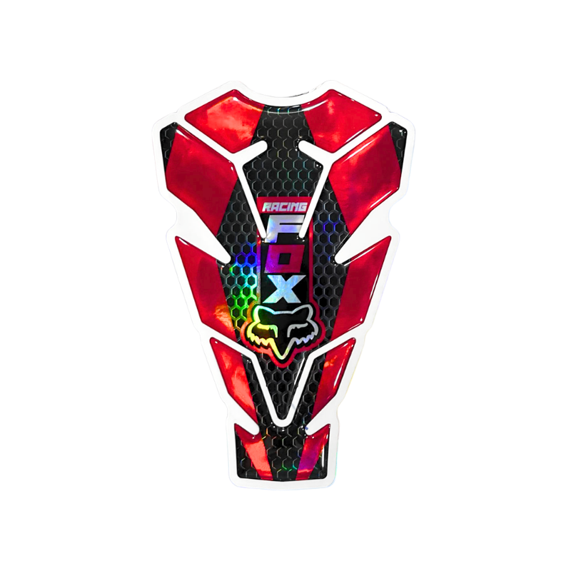 CALCOMANIA DE RESINA DECORATIVO TANQUE ROJO