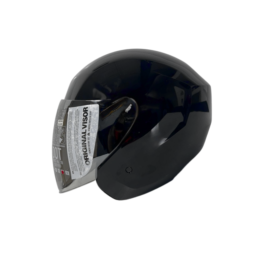 CASCO SEMI INTEGRAL MOXUL NEGRO BRILLANTE VISOR ESPEJO