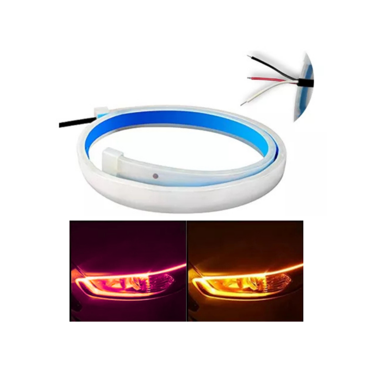 CINTA LED 60CM (PAR) ROJO Y AMARILLO