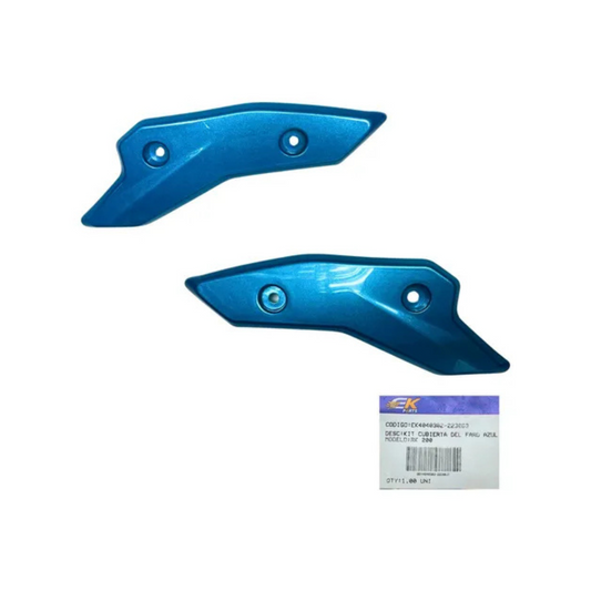 COMPLEMENTO CARETA RK 200 MODELO VIEJO ORIGINAL EK TURQUESA
