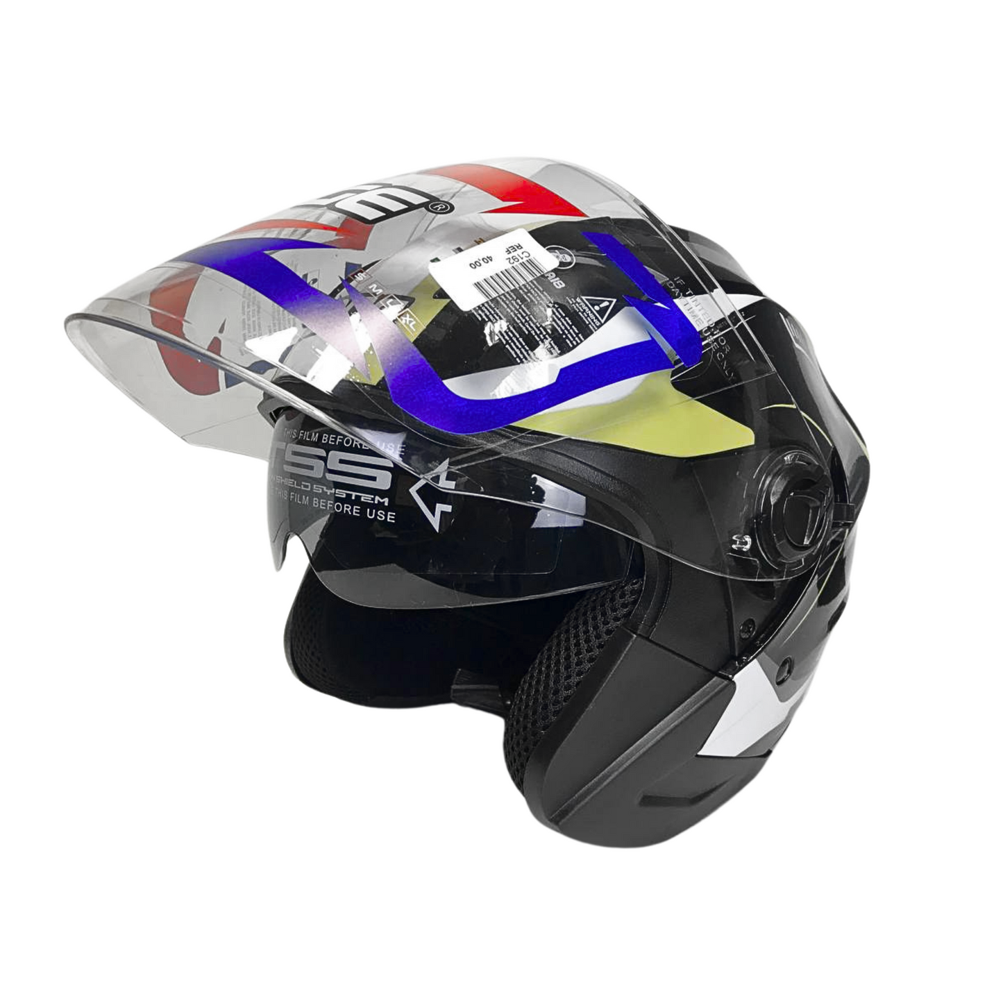 CASCO EDGE SEMI INTEGRAL THUNDER Z NEGRO CON BEIGE