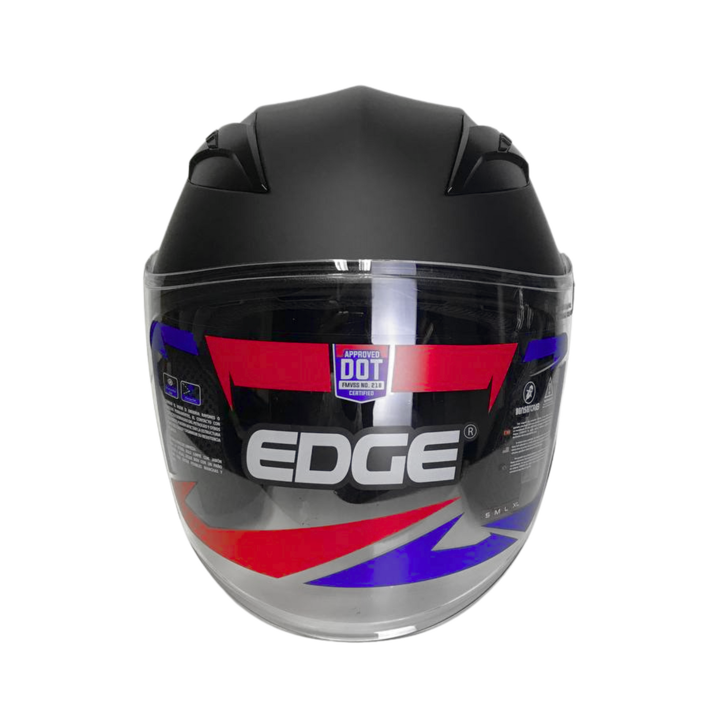 CASCO EDGE SEMI INTEGRAL JAGUAR NEGRO MATE