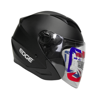 CASCO EDGE SEMI INTEGRAL JAGUAR NEGRO MATE