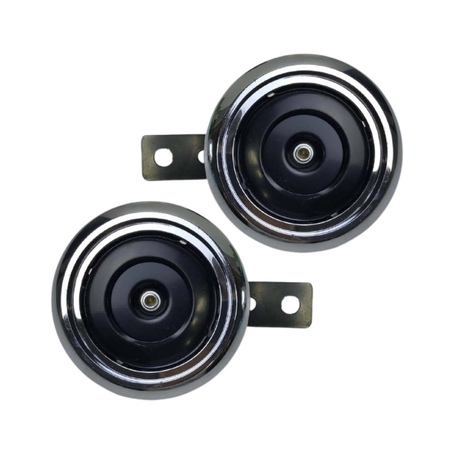 CORNETAS CROMADAS (PAR) CON BASE MOTO UNIVERSAL