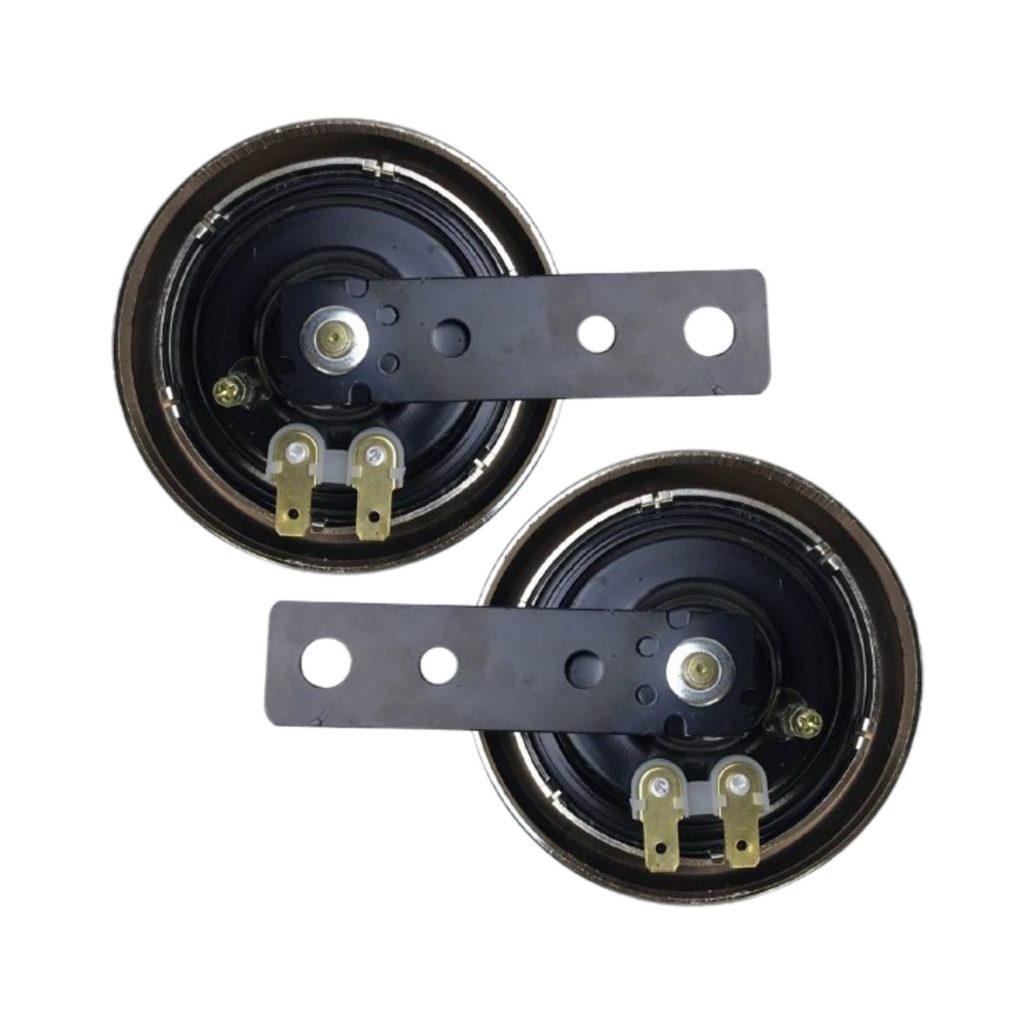 CORNETAS CROMADAS (PAR) CON BASE MOTO UNIVERSAL