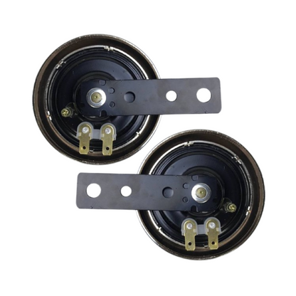 CORNETAS CROMADAS (PAR) CON BASE MOTO UNIVERSAL