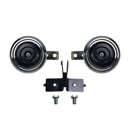CORNETAS CROMADAS (PAR) CON BASE MOTO UNIVERSAL