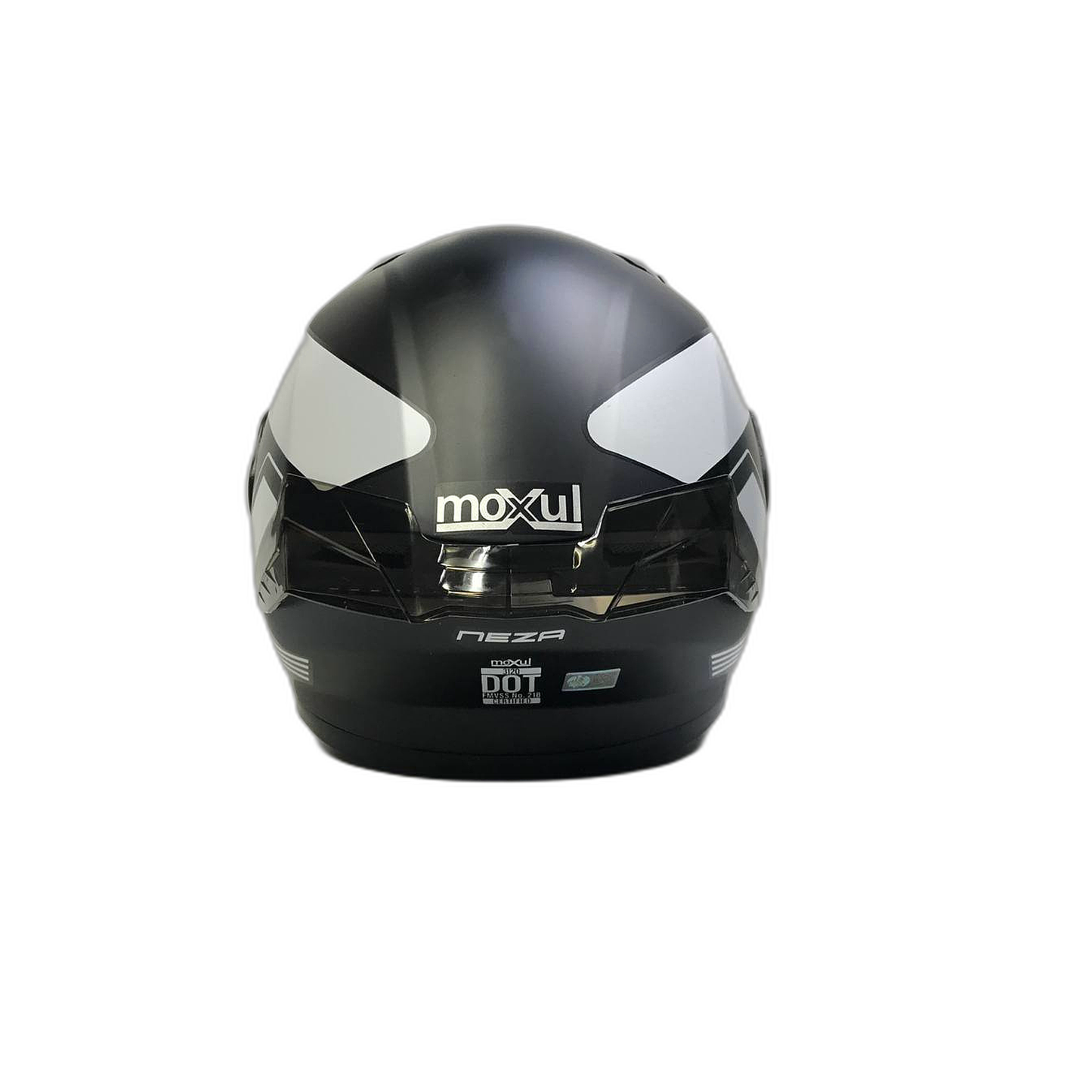 CASCO MODULAR MOXUL NEZA NEGRO CON BLANCO TALLA S