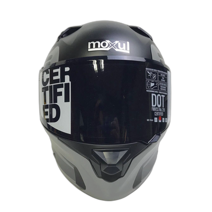 CASCO MODULAR MOXUL MASKER NEGRO CON GRIS
