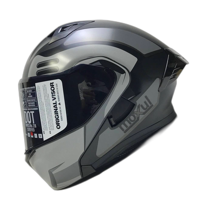 CASCO MODULAR MOXUL MASKER NEGRO CON GRIS