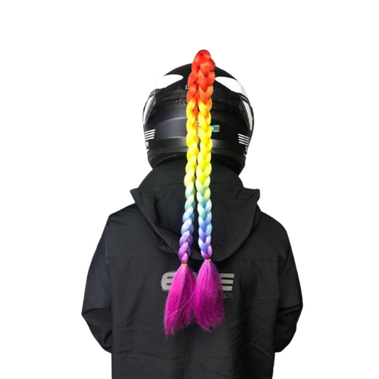 COLAS PARA CASCO DE CABELLO ARCOIRIS