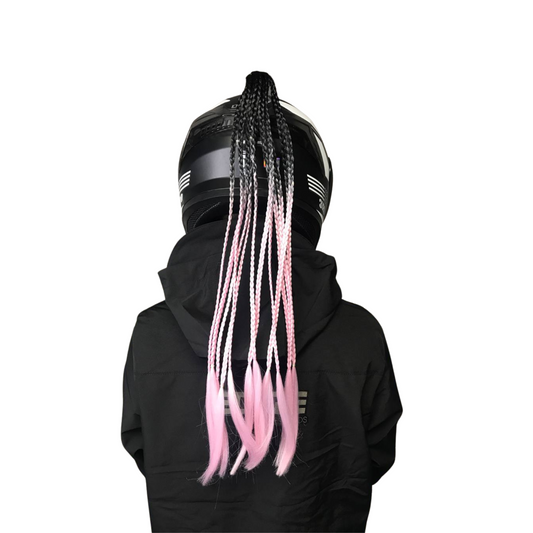 COLAS PARA CASCO DE CABELLO TRENSADAS ROSA