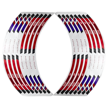 CINTA REFLECTIVA PARA RIN ROJO AZUL GS MOTO