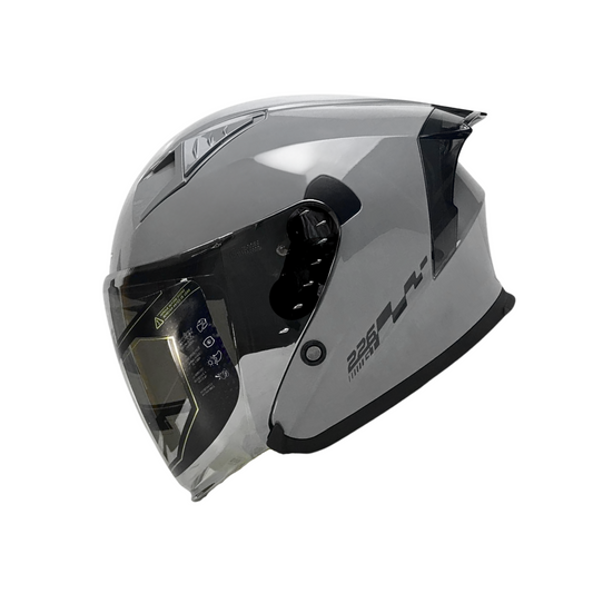 CASCO SEMI INTEGRAL  SH-226 GT GRIS BRILLANTE SHAFT