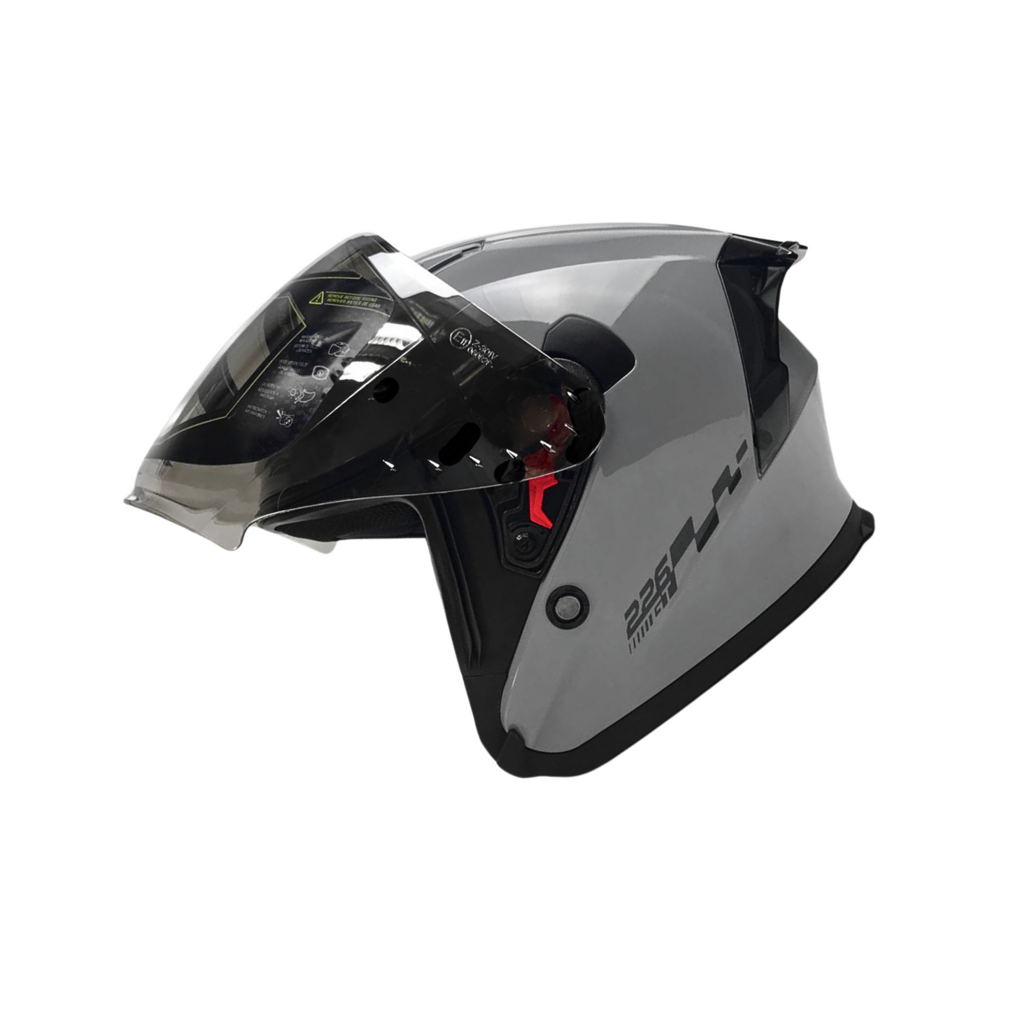 CASCO SEMI INTEGRAL  SH-226 GT GRIS BRILLANTE SHAFT