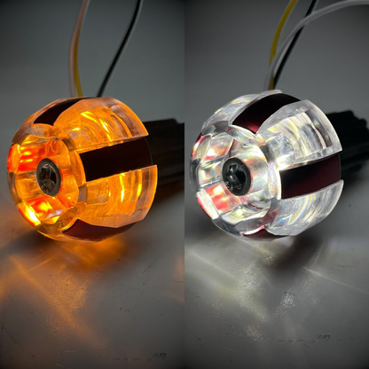 CONTRAPESOS DECORATIVO ROJO MANUBRIO CON LUCES BLANCA AMARILLA