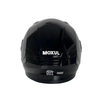 CASCO MODULAR MOXUL NEGRO BRILLANTE VISOR TORNASOL