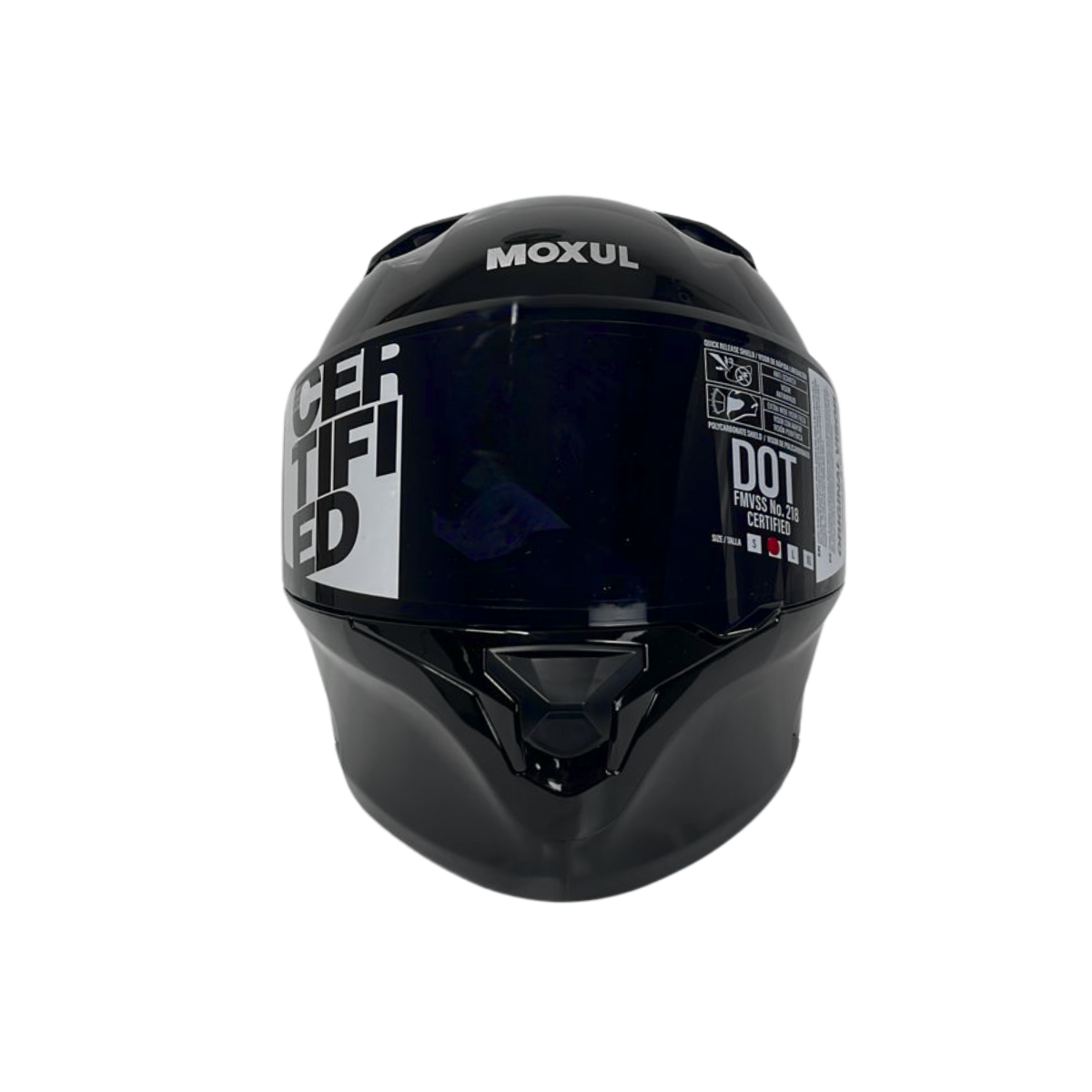 CASCO MODULAR MOXUL NEGRO BRILLANTE VISOR NEGRO