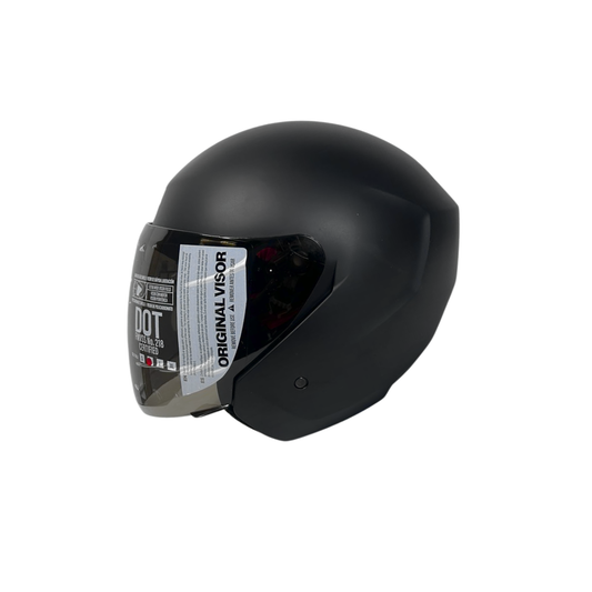 CASCO SEMI INTEGRAL MOXUL NEGRO MATE VISOR NEGRO