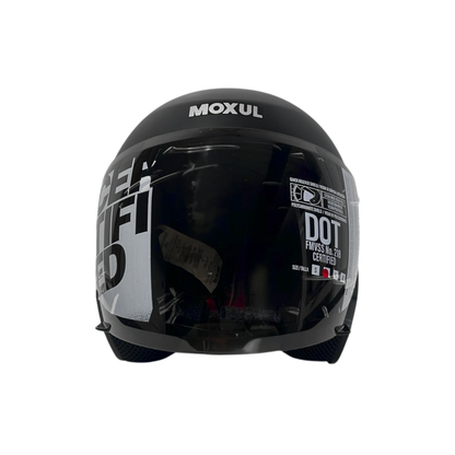 CASCO SEMI INTEGRAL MOXUL NEGRO MATE VISOR NEGRO