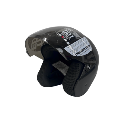 CASCO SEMI INTEGRAL MOXUL NEGRO MATE VISOR NEGRO