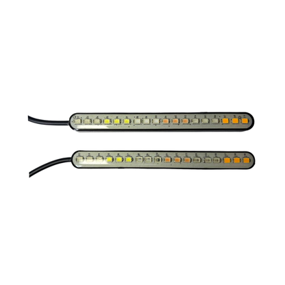 CINTAS LED 10CM LUZ DE COLORES - ESTROBO Y SECUENCIAL(PAR)