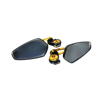 RETROVISORES CAFÉ RACER OVALADOS DORADO