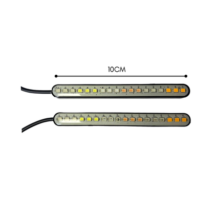 CINTAS LED 10CM LUZ BLANCO - ESTROBO Y SECUENCIAL(PAR)