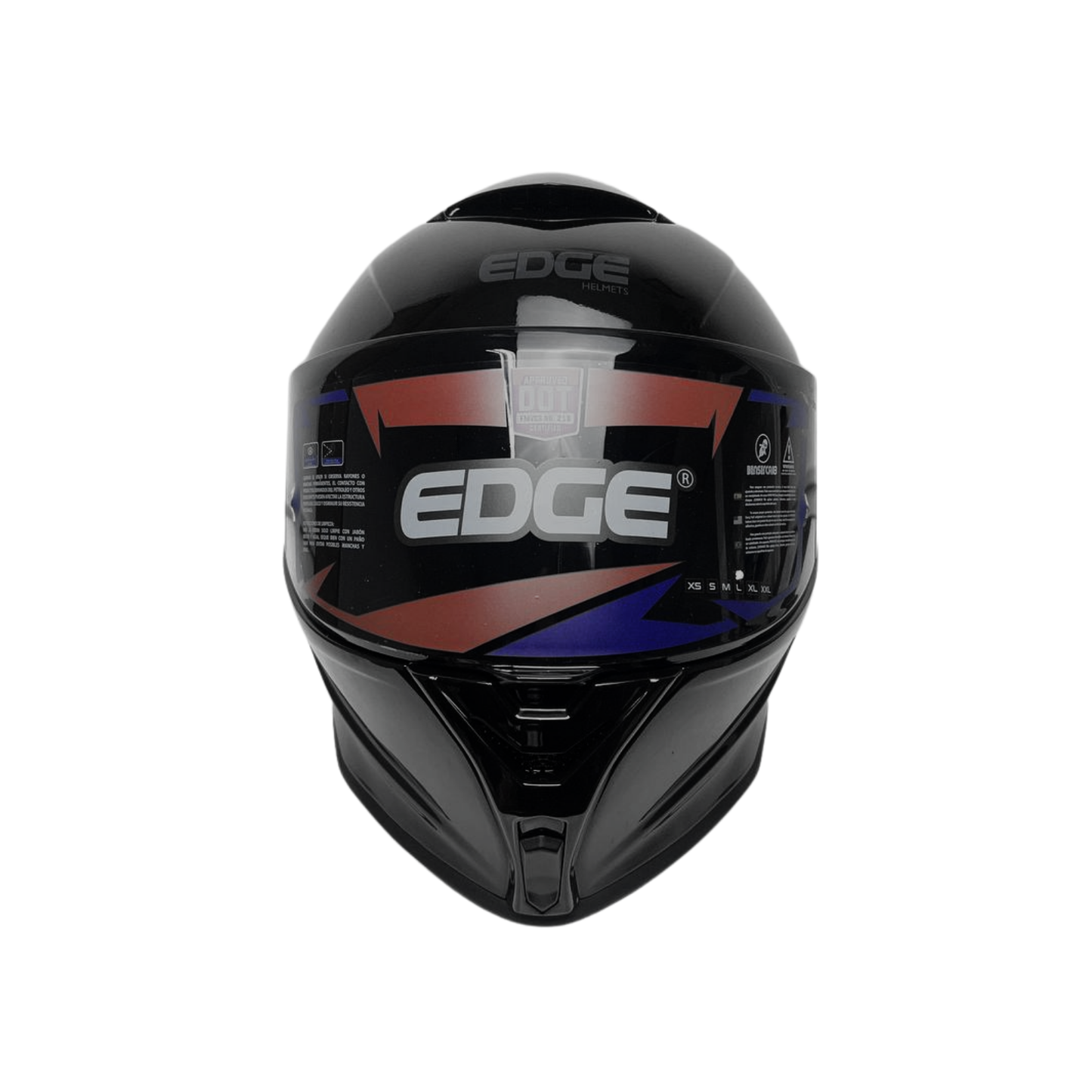 CASCO INTEGRAL SHANGAI NEGRO BRILLANTE EDGE