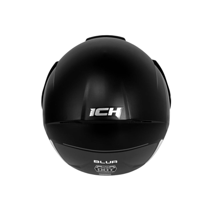 CASCO ICH SEMI INTEGRAL CON VISERA NEGRO CON BLANCO
