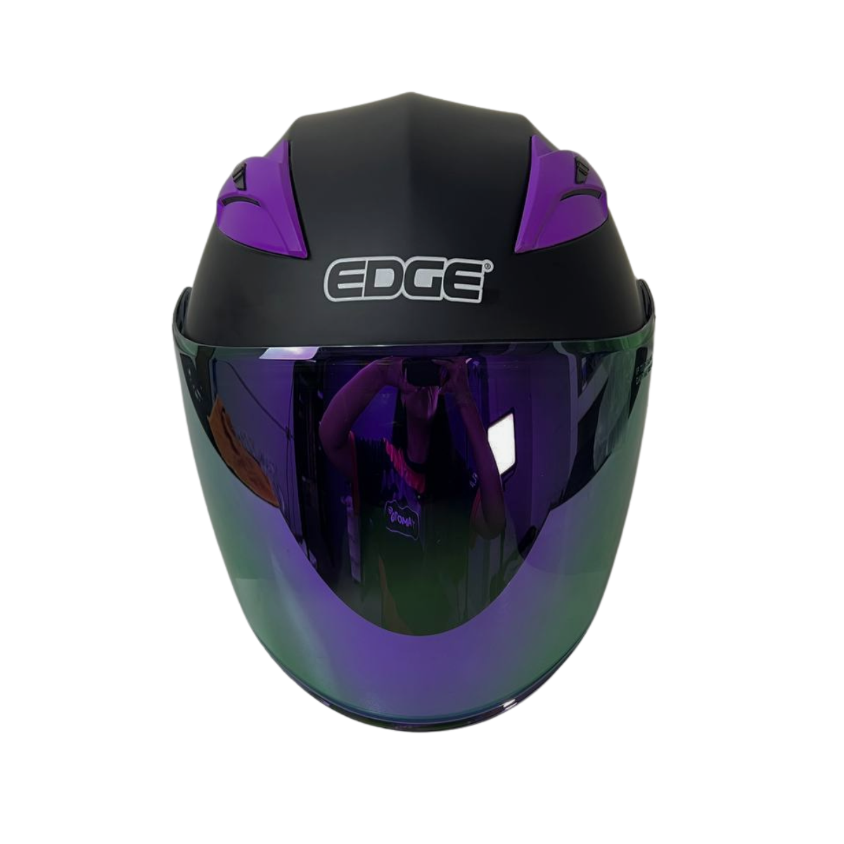 CASCO SEMI INTEGRAL JAGUAR MORADO EDGE