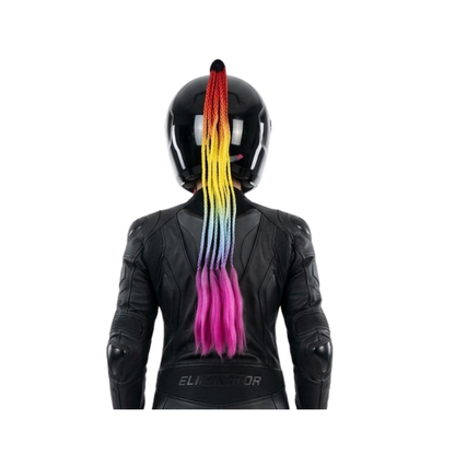 COLA TRENSADA DE COLORES PARA CASCO