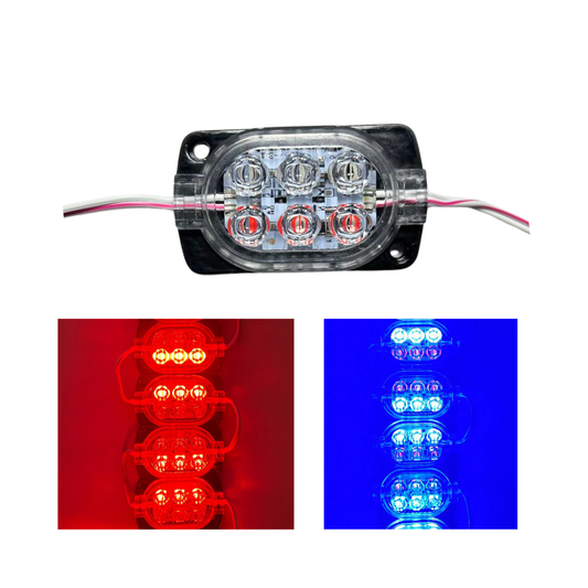 MODULO 6 LED TIPO POLICIA