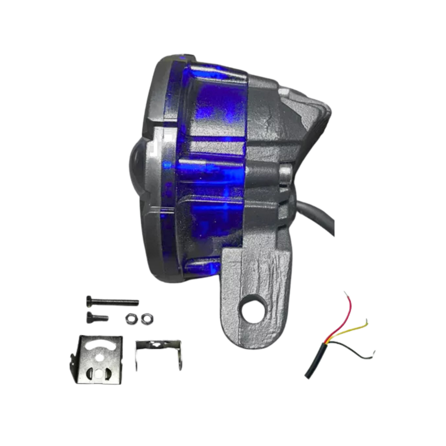 FARO LED LUPA EXPLORADOR ARO DE LUZ ROJO