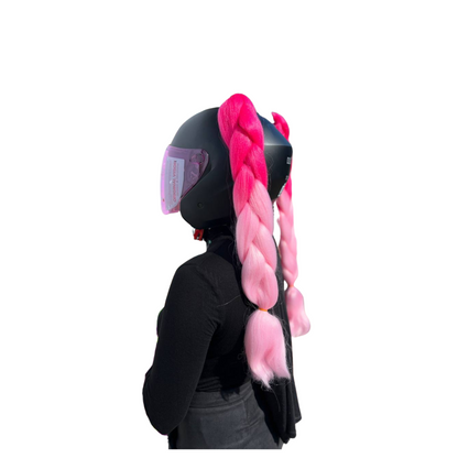 TRENZA DE COLORES PARA CASCO (PAR)