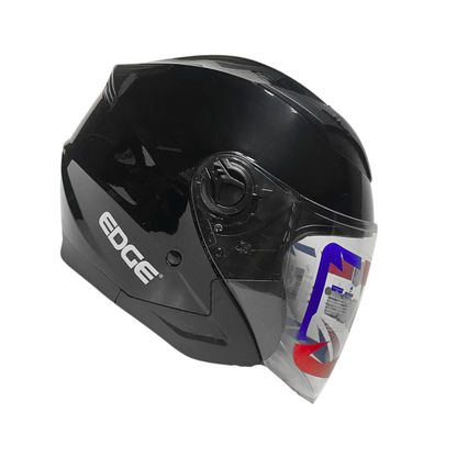 CASCO EDGE JAGUAR NEGRO BRILLANTE