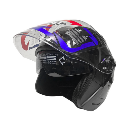 CASCO EDGE JAGUAR NEGRO BRILLANTE