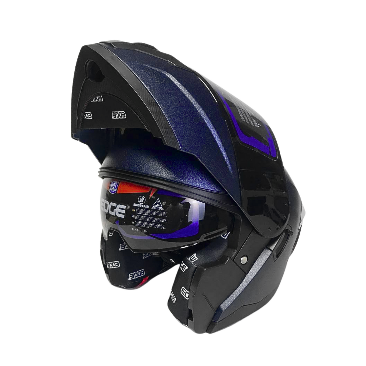 CASCO MODULAR BOSTON AZUL TEXTURA Y LUZ LED