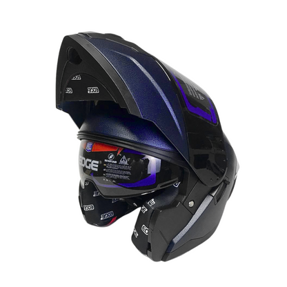 CASCO MODULAR BOSTON AZUL TEXTURA Y LUZ LED