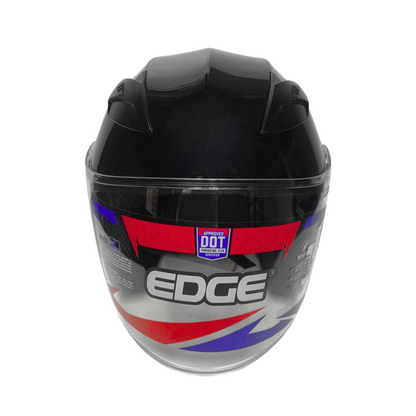 CASCO EDGE JAGUAR NEGRO BRILLANTE