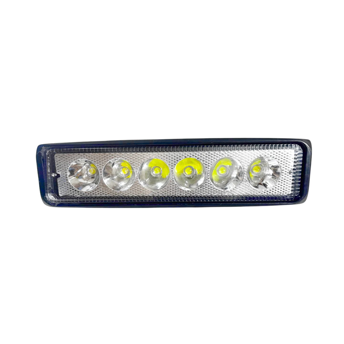 BARRA RECTANGUALAR 6LED 2 FUNCIONES ESTROBO MOTOS CARROS