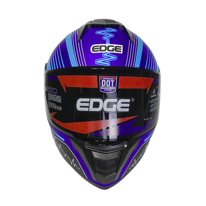 CASCO MODULAR BOSTON BEATSPEED PURPURA  Y LUZ LED