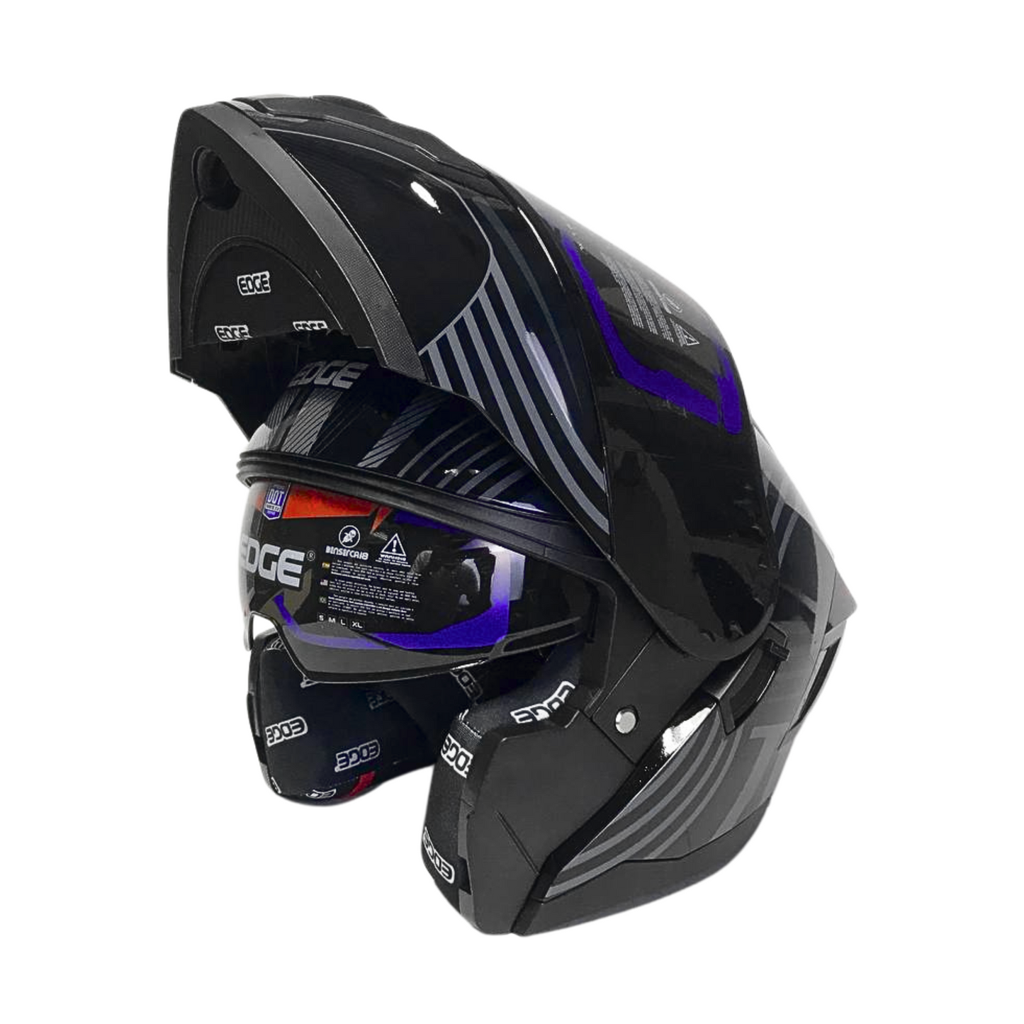 CASCO EDGE MODULAR BOSTON BEATSPEEDS NEGRO LUZ LED