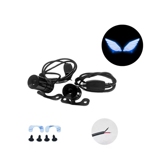 LUCES LED DECORATIVAS ALAS DE ANGEL AZUL
