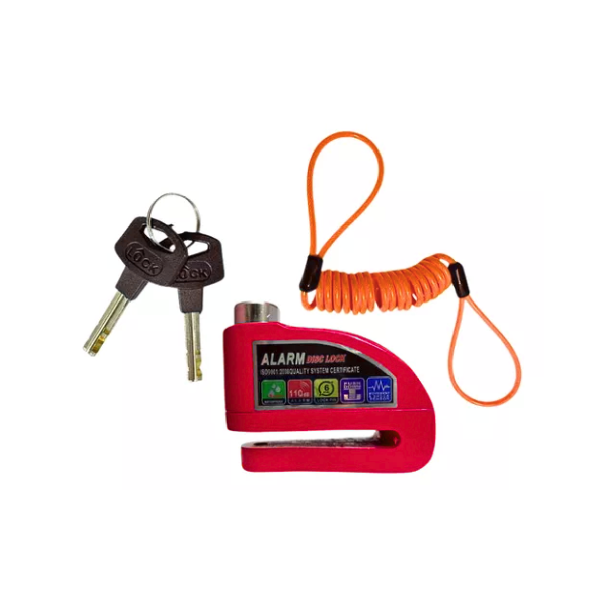 Candado De Disco Con Alarma Y Recordatorio Para Motos