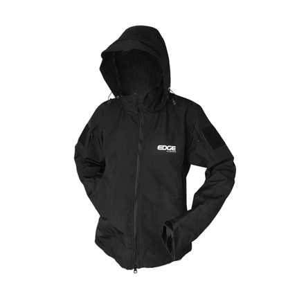 CHAQUETA IMPERMEABLE TACTICA NEGRO EDGE REFLECTIVO