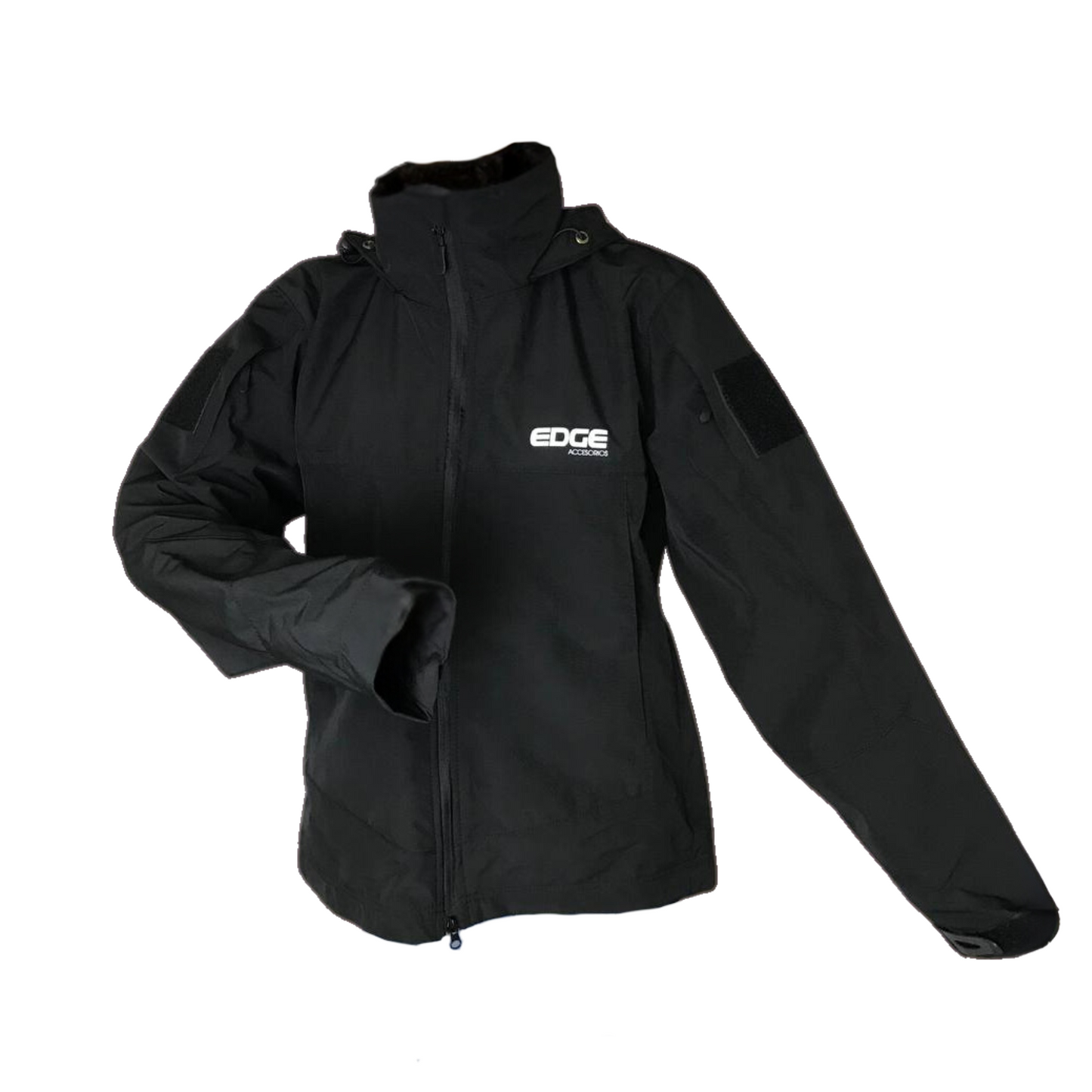 CHAQUETA IMPERMEABLE TACTICA NEGRO EDGE REFLECTIVO